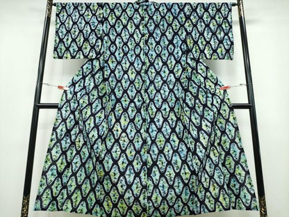 平和屋着物∴夏物　浴衣　有松鳴海絞り　霞網目文　綿　逸品　未使用　CABB6787ng