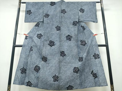 平和屋着物∴夏物 浴衣 有松鳴海絞り 桔梗 綿 逸品 CABB6796ng