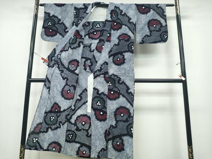平和屋着物∴夏物 浴衣 有松鳴海絞り 雪芝舞花松葉 綿 逸品 CABB6800ng