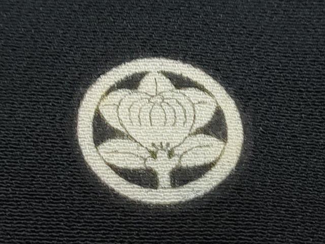 平和屋着物▼豪華黒留袖 駒刺繍 鴛鴦花文 正絹 逸品 CABB7050th