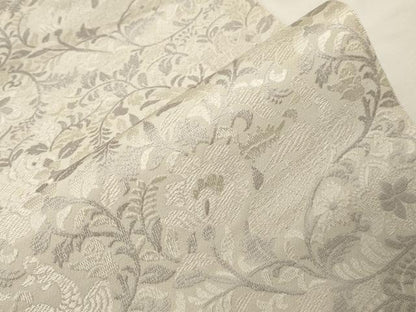 平和屋着物●本場筑前博多織 八寸名古屋帯 更紗花鳥文 正絹 逸品 CABB7205dy
