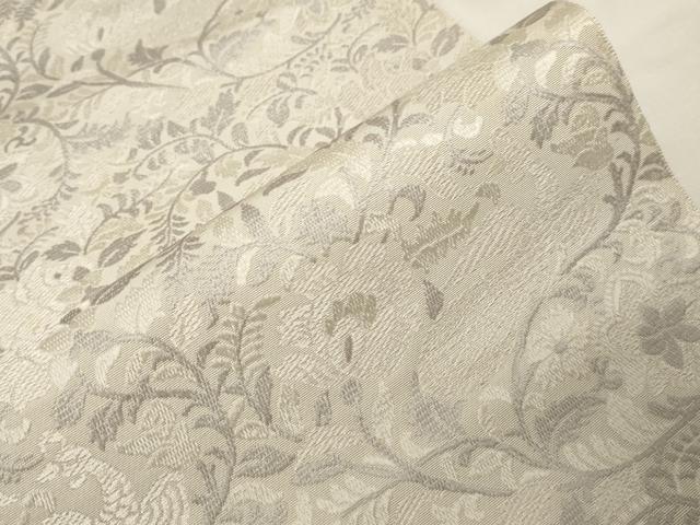 平和屋着物●本場筑前博多織 八寸名古屋帯 更紗花鳥文 正絹 逸品 CABB7205dy
