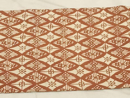 平和屋着物●全通柄九寸名古屋帯　吉祥花文　正絹　逸品　CABB7212dy