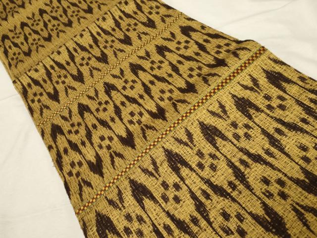 平和屋着物▽スリーシーズン 春夏秋 全通柄袋帯 櫛織 吉祥文 正絹 逸品 CABB7239dy