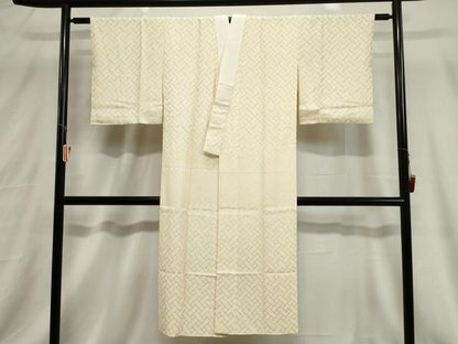 平和屋着物■長襦袢　袷　檜垣地紋　暈し染め　正絹　逸品　CABB7282dy