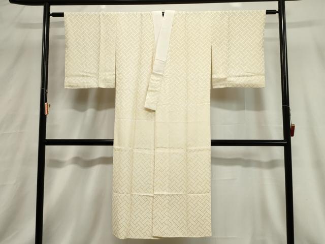 平和屋着物■長襦袢　袷　檜垣地紋　暈し染め　正絹　逸品　CABB7282dy