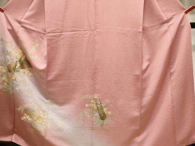 平和屋着物■訪問着　楽器花文　暈し染め　金彩　やまと誂製　正絹　逸品　CABB7304dy