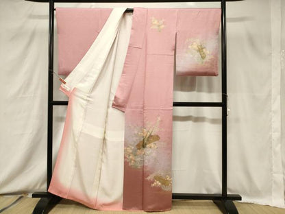 平和屋着物■訪問着　楽器花文　暈し染め　金彩　やまと誂製　正絹　逸品　CABB7304dy