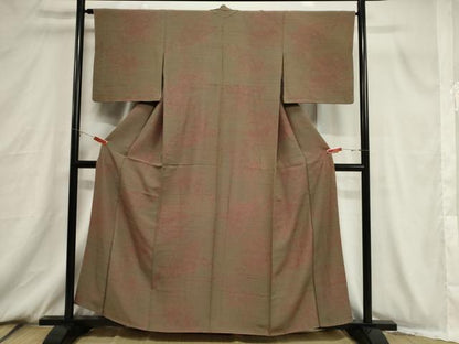 平和屋着物■上質な小紋　流水草花文　やまと誂製　正絹　逸品　CABB7326dy