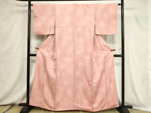 平和屋着物■上質な小紋　笹竹地紋　暈し染め　正絹　逸品　CABB7330dy
