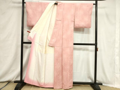 平和屋着物■上質な小紋　笹竹地紋　暈し染め　正絹　逸品　CABB7330dy