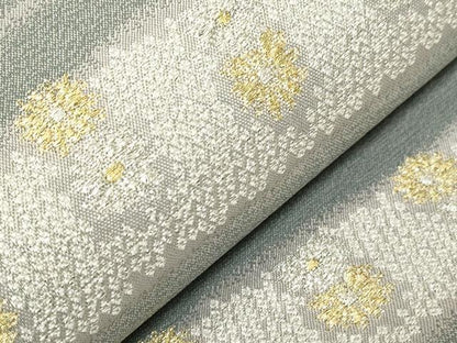平和屋着物▼六通柄袋帯　横段花文　金銀糸　やまと誂製　正絹　逸品　CABB7522dy