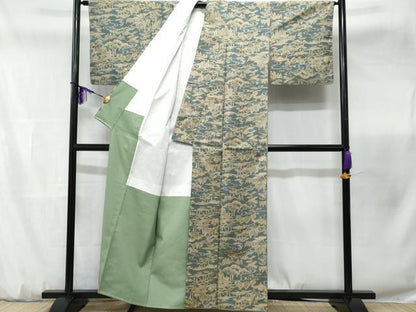 平和屋着物■上質な紬　御所解文　正絹　逸品　CABB7628fb