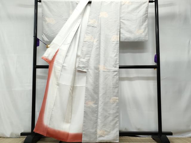 平和屋着物■上質な紬 100亀甲 万寿菊 正絹 逸品 CABB7631fb