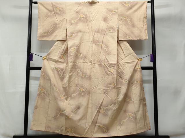 平和屋着物■上質な紬　器物文　正絹　逸品　CABB7744fb