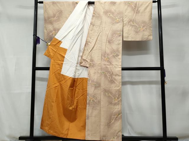 平和屋着物■上質な紬　器物文　正絹　逸品　CABB7744fb