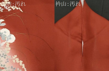 平和屋着物■訪問着 飛鳥草花文 暈し染め 金彩 正絹 逸品 CABB7808fb