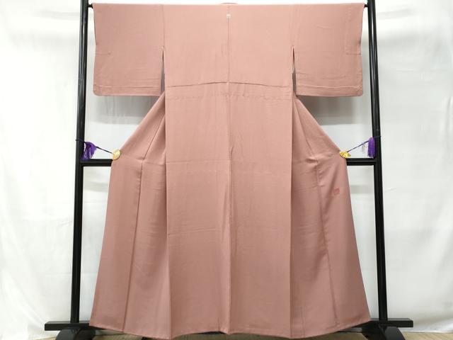 平和屋着物▽上質な色無地 単衣 作家物 鴇浅葱色 正絹 逸品 CABB7909fb