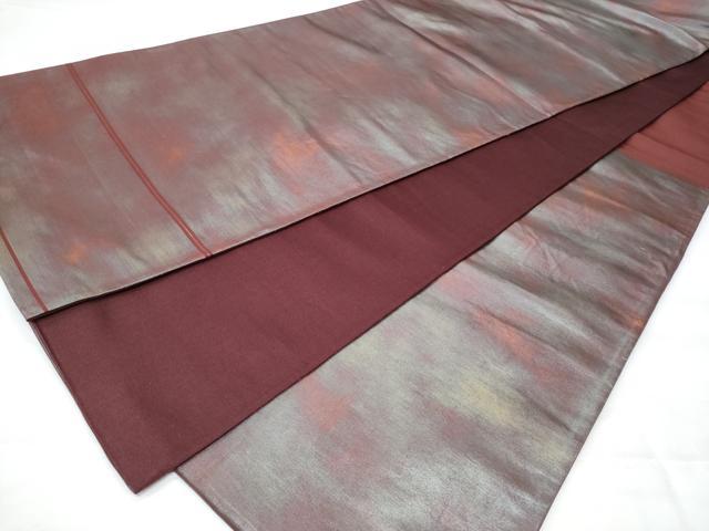 平和屋着物◎六通柄袋帯 霞文 正絹 逸品 CABB7934fb