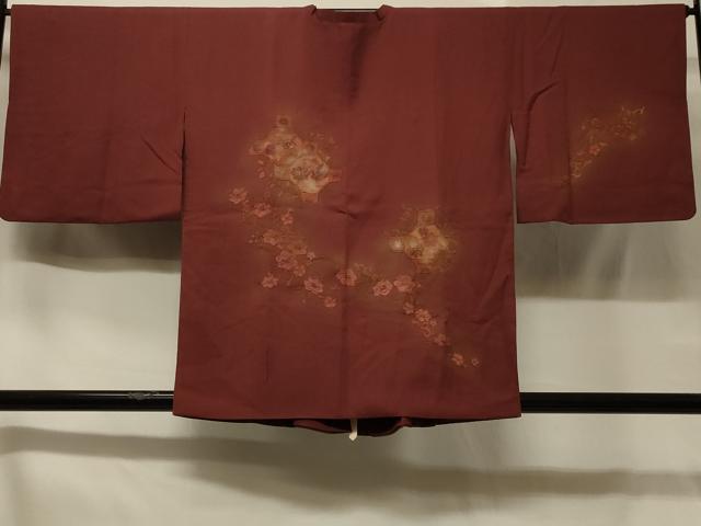 平和屋着物＃中国三大刺繍 スワトウ刺繍 総刺繍 道行コート 蜀江花唐草文 暈し染め 金彩 正絹 逸品 CABB8089in