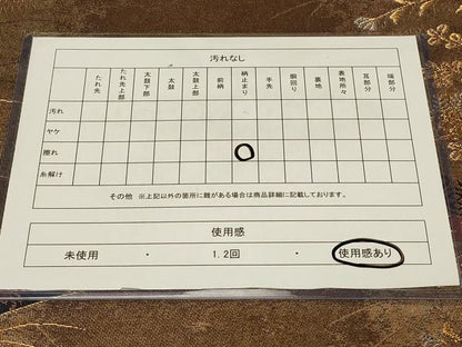 平和屋着物◎六通柄袋帯　唐織　愁楽熨斗紋様　金銀糸　正絹　逸品　CABB8350in