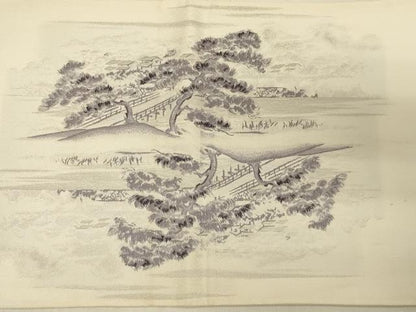 平和屋着物◎六通柄袋帯 京名所絵図 金銀糸 正絹 逸品 CABB8359in