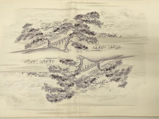 平和屋着物◎六通柄袋帯 京名所絵図 金銀糸 正絹 逸品 CABB8359in