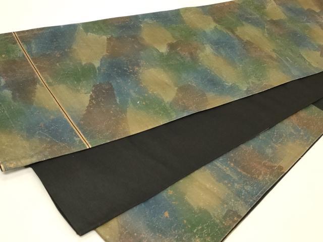 平和屋着物◎六通柄袋帯 霞文 金彩 正絹 逸品 CABB8372in