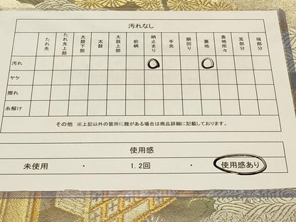 平和屋着物◎六通柄袋帯 風景文 金銀糸 正絹 逸品 CABB8395in