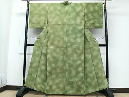 平和屋着物■上質な小紋 霞文 暈し染め 正絹 逸品 CABB8726xi