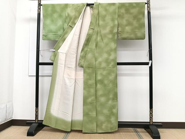 平和屋着物■上質な小紋 霞文 暈し染め 正絹 逸品 CABB8726xi