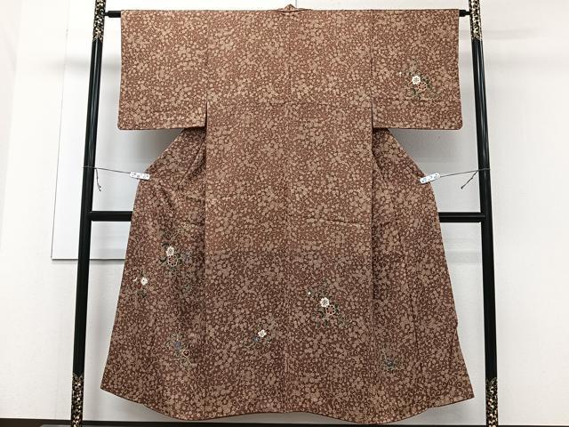 平和屋着物■訪問着　花唐草文　金彩　正絹　逸品　CABB8730xi