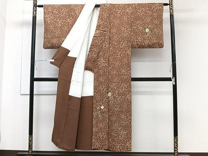 平和屋着物■訪問着　花唐草文　金彩　正絹　逸品　CABB8730xi