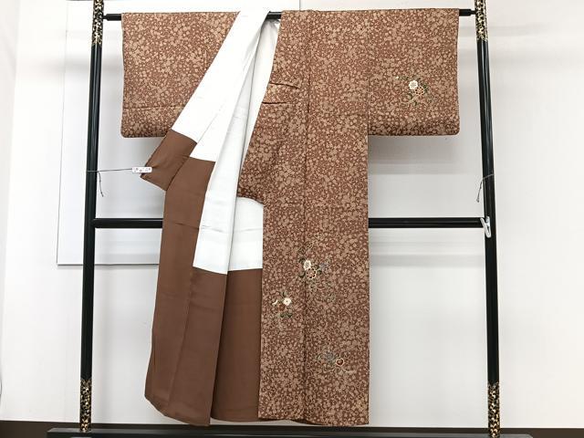 平和屋着物■訪問着　花唐草文　金彩　正絹　逸品　CABB8730xi