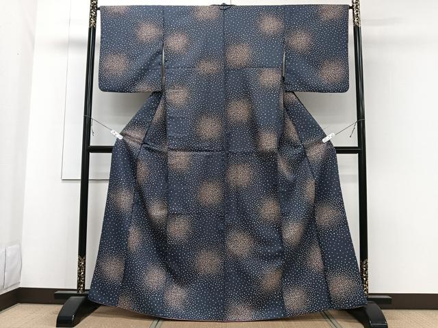 平和屋着物■小紋　舞桜文　洗える着物　CABB8735xi