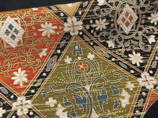 平和屋着物■豪華黒留袖　刺繍　鳳凰花文　金彩　正絹　逸品　CABB8744xi