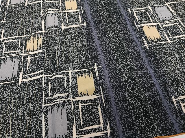 平和屋着物■小紋　幾何学文　洗える着物　CABB8753xi