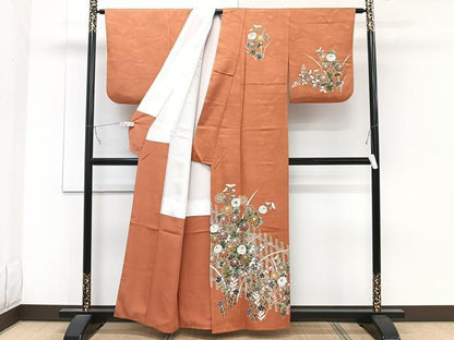 平和屋着物■訪問着 花籬 金彩 正絹 逸品 CABB8757xi