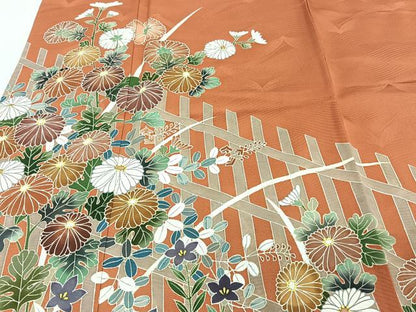 平和屋着物■訪問着 花籬 金彩 正絹 逸品 CABB8757xi
