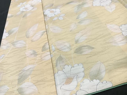 平和屋着物■小紋　草花文　洗える着物　CABB8883xe
