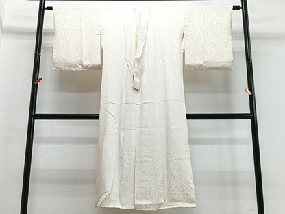 平和屋着物■長襦袢　袷　紗綾型地紋　正絹　逸品　CABB8935xe