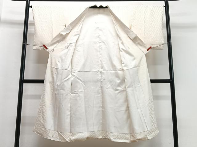平和屋着物■長襦袢　袷　紗綾型地紋　正絹　逸品　CABB8935xe