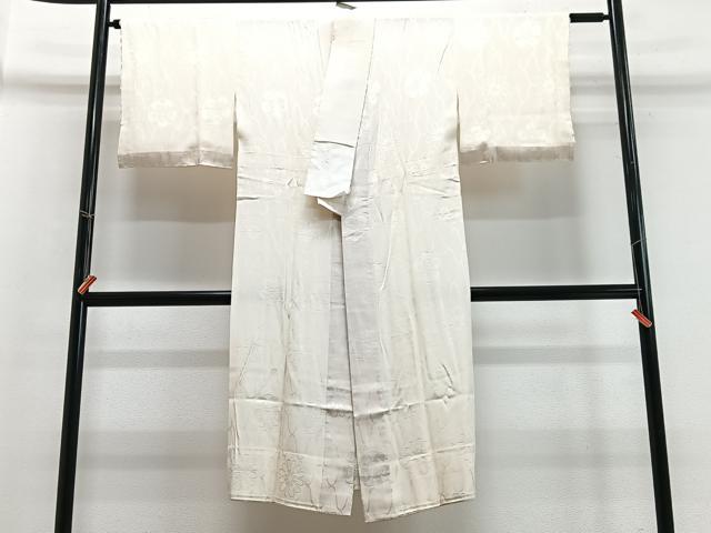 平和屋着物■長襦袢　無双仕立て　舞花文　正絹　逸品　CABB8944xe