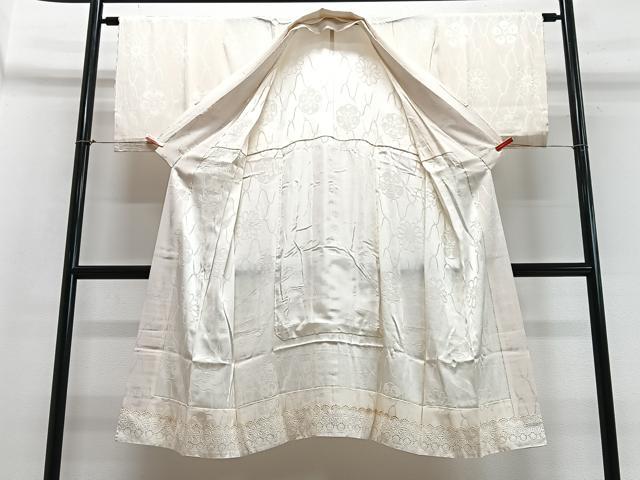 平和屋着物■長襦袢　無双仕立て　舞花文　正絹　逸品　CABB8944xe
