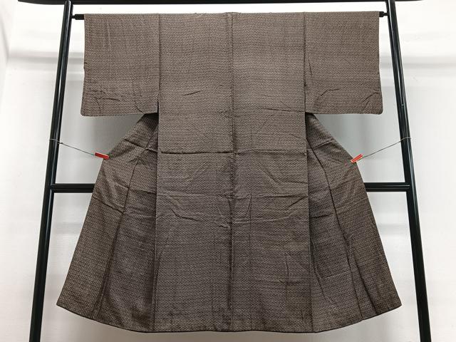 平和屋着物■男性　紬　抽象文様　正絹　逸品　CABB8957xe