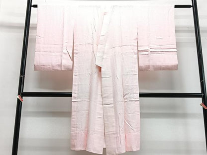平和屋着物■長襦袢　無双仕立て　むじな菊文　正絹　逸品　CABB9007xe