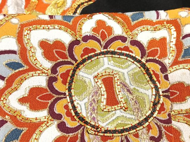 平和屋着物■豪華黒留袖　駒刺繍　絵皿鳳凰花文　金彩　正絹　逸品　CABB9073xe