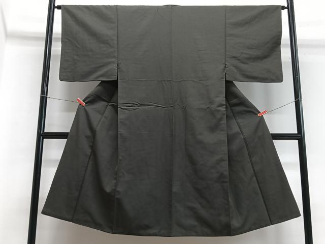 平和屋着物■男性　紬　鉄紺色　正絹　逸品　CABB9074xe