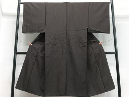 平和屋着物■男性　紬　濃藍色　正絹　逸品　CABB9076xe