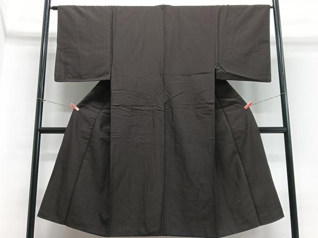 平和屋着物■男性　紬　濃藍色　正絹　逸品　CABB9076xe